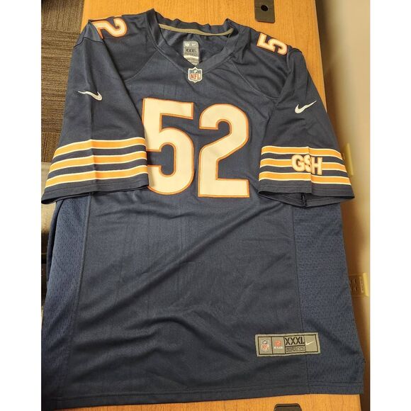 Nike NFL On Field Chicago Bears KHALIL MACK #52 Official Jersey Size 3X - Picture 2 of 8